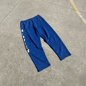 Russell Athletic Blue Sweatpants with White Logo